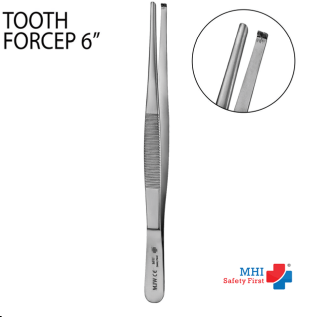 MHI Tooth Forcep 6 inch